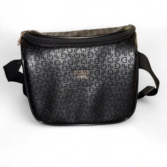 GUESS Black Embossed Lunch Bag - Picture 1 of 8